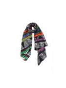 Cotton & Silk Scarf - Multi Print