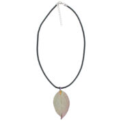 Gum Leaf Necklace - Rainbow Gold