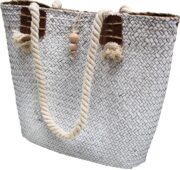 Woven Tote Bag White