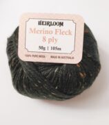 Heirloom Merino Magic Fleck 8 Ply - Dark Olive 544