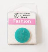 Turquiose 20mm Shank Buttons - 7pk
