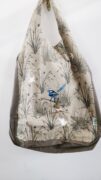 Organic Cotton Tote Bag Grassland Blue Wren