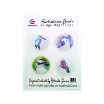 Creatively Belle Australian Birds Magnet Set