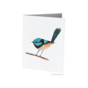 Creatively Belle Blue Wren Card