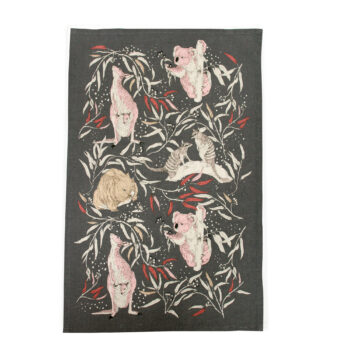 Organic Cotton Tea Towel - Dusk Gathering