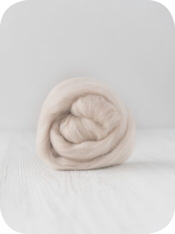 Cashmere Roving Natural Beige 100g