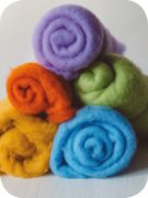 Carded Bergschaf Wool 100g