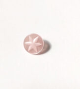 Carved Flower Pale Pink Shank Button 11mm