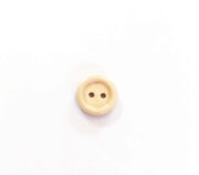 Beige Wood Button 13mm