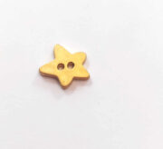 Metallic Gold Star Button 15mm