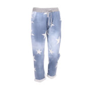 Cotton Star Print Pants