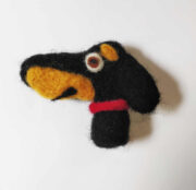 Needle Felted Wool Dachshund Magnet