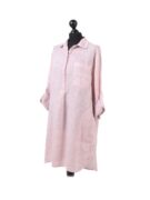 italian_plain_front_buttons_pockets_linen_lagenlook_top-pink