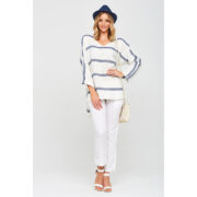 LIP Linen Long Sleeve Stripe Top