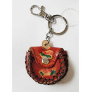 Leather Mini Purse Keyring