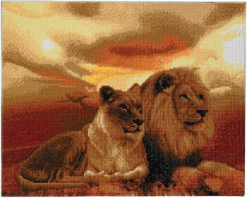 Craft Buddy Crystal Art Kit - Lions Of The Savannah