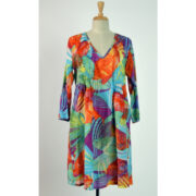 Mozaic Cotton Tunic Top - Colour Jungle