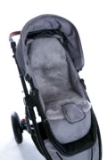 Auskin Sheepskin Pram Liner Grey