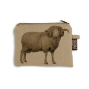 Organic Cotton Purse - Merino Ram Beige