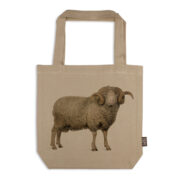 Organic Cotton Shopper Bag - Merino Ram Beige