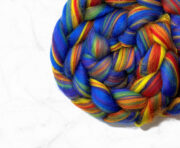 23 Micron Merino Wool Roving 100g - Rainbow