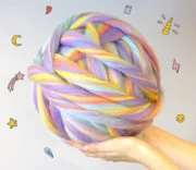 23 Micron Merino Roving 100g - Unicorn