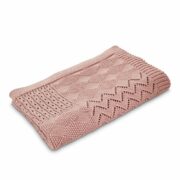 DLUX Jessie Cotton Knitted Baby Blanket