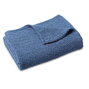 DLUX Lacey Knitted Wool Baby Blanket - Denim