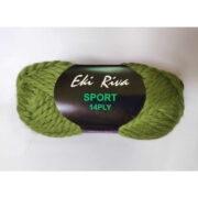 Eki Riva Alpaca Sport 14 Ply Olive Green