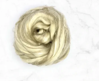 Merino Wool, Silk & Flax Roving 100g