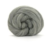 23 Micron Merino Wool Roving Grey 100g