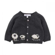 Bebe Sheep Cardigan Charcoal