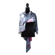 SILK+ART+SCARVES+MERINO+PONCHO+STAINED+GLASS+PINK+3+RRP+_165