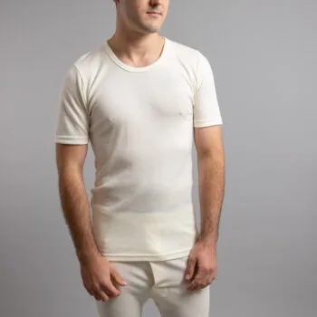 Mens Merino Wool Thermal Short Sleeve