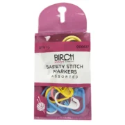 Birch Safety Stitch Markers Assorted - 15pk