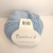 Bambini 8 ply Merino Wool 50g - Baby Blue 17