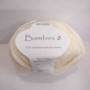 Bambini 8 ply Merino Wool 50g - Ecru