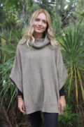 9768 Lush Cowl Neck Poncho Gold