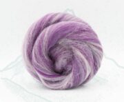 Merino & Alpaca Roving 100g - Monte Viso Purple