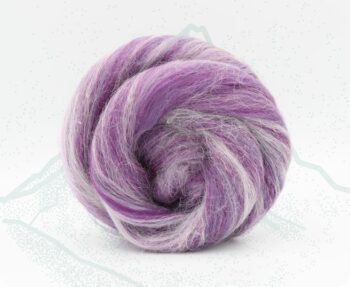 Merino & Alpaca Roving 100g - Monte Viso Purple