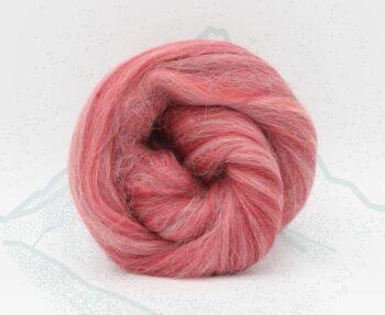 Merino & Alpaca Roving 100g - Monte Rosa Red