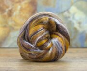 Merino & Tussah Silk Roving 100g - Lynx