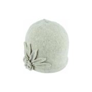 Avenel Boiled Wool Pull-On Hat With Flower