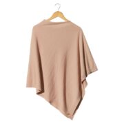 Zara Fine Merino Wool Poncho - Blush