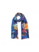 Merino & Silk Scarf - Hummingbird Blue