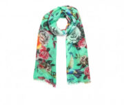 Merino & Silk Scarf - Hummingbird Green