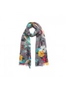 Merino & Silk Scarf - Hummingbird Grey