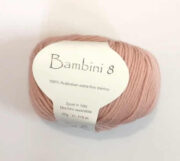 Bambini 8 ply Merino Wool 50g - Dusty Pink 1601
