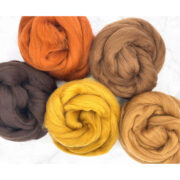 Barky Brown Merino Wool Roving Pack - 250g