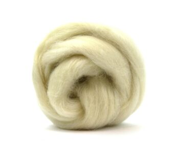 White Gotland Wool Roving 100g